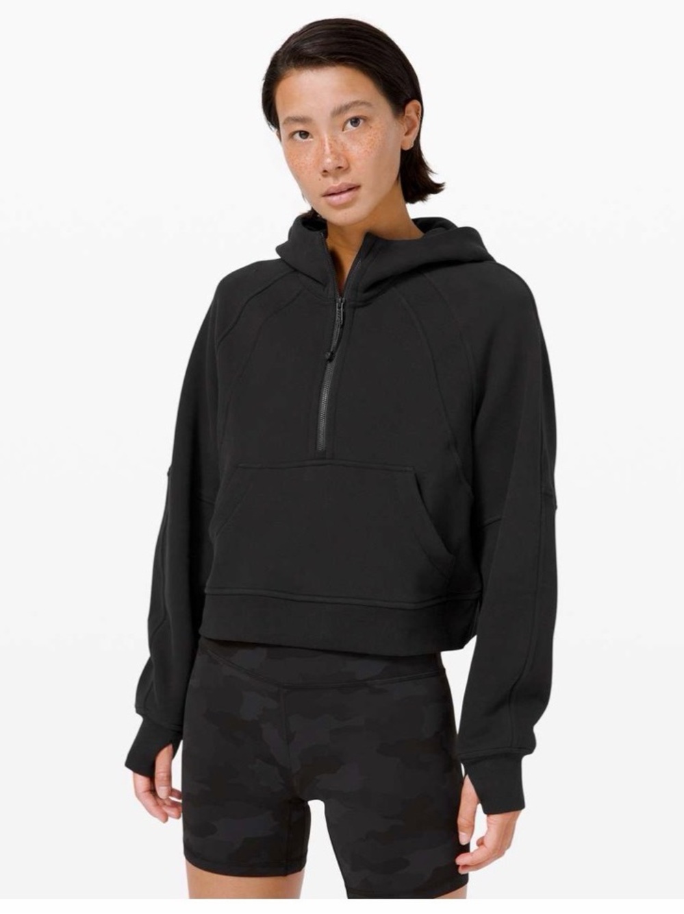 Lululemon Scuba Oversized 1/2 Zip Hoodie
Black Size XS/S